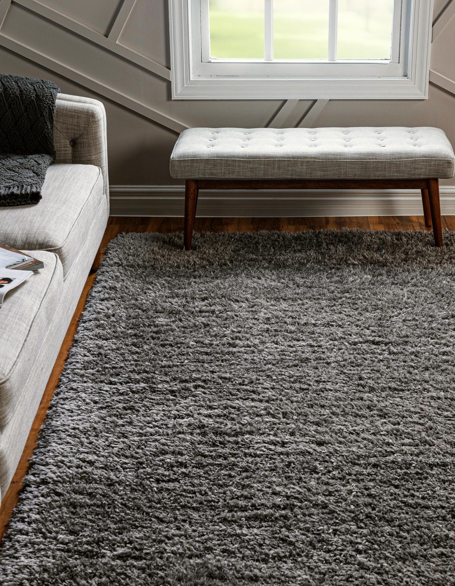 Smoke 10' x 13' Infinity Shag Rug | Rugs.com