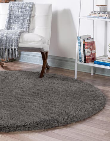  6' x 6' Infinity Shag Round Rug