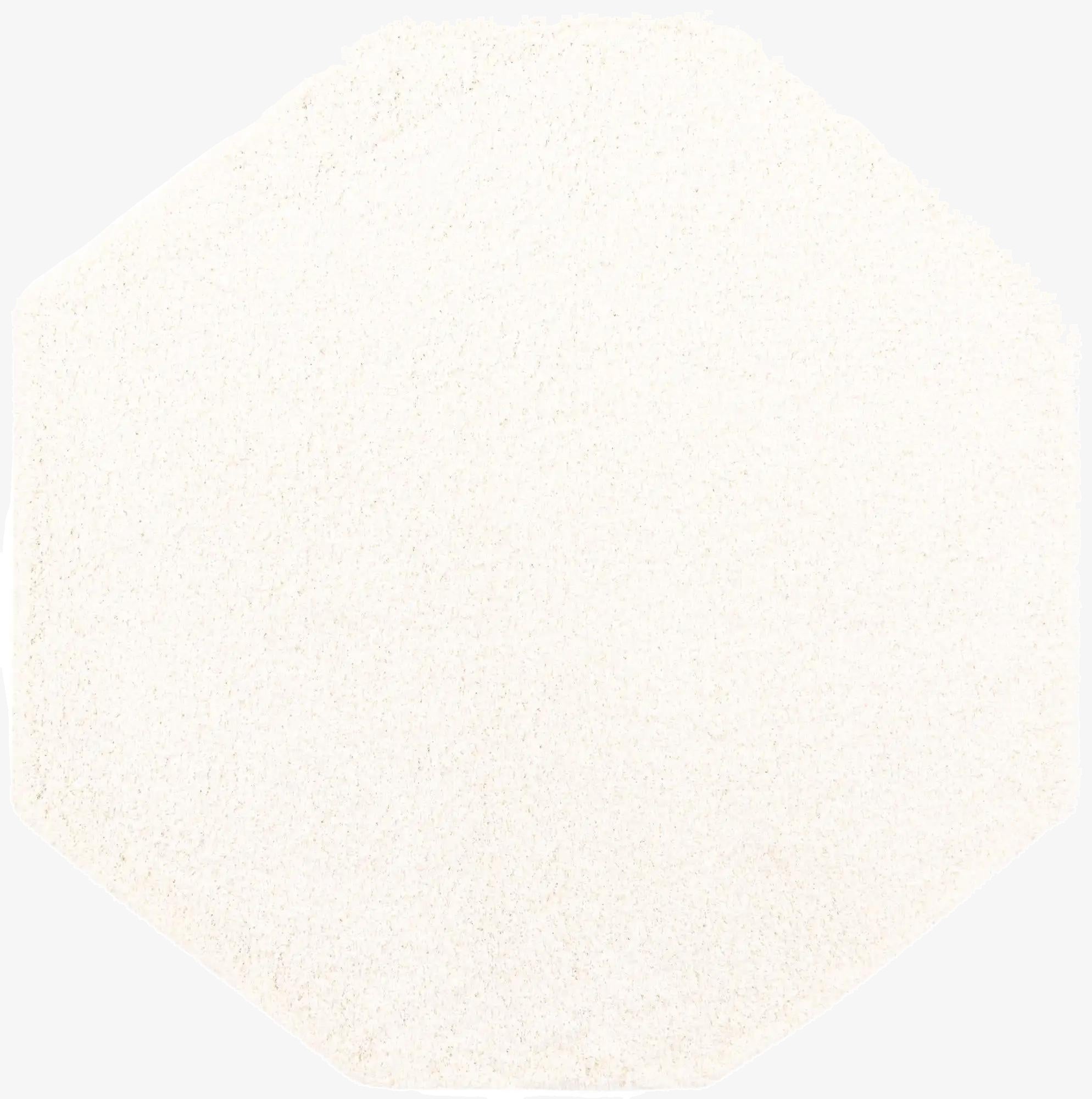  7' 10 x 7' 10 Solid Shag Octagon Rug