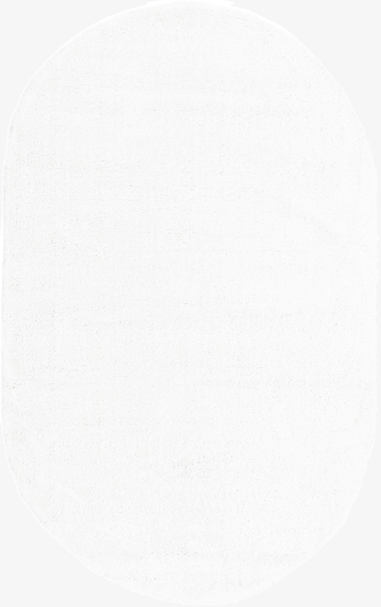  5' x 8' Solid Frieze Oval Rug