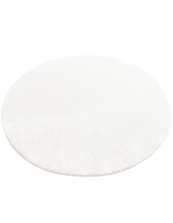 Detail image of  5' 3 x 5' 3 Solid Frieze Round Rug