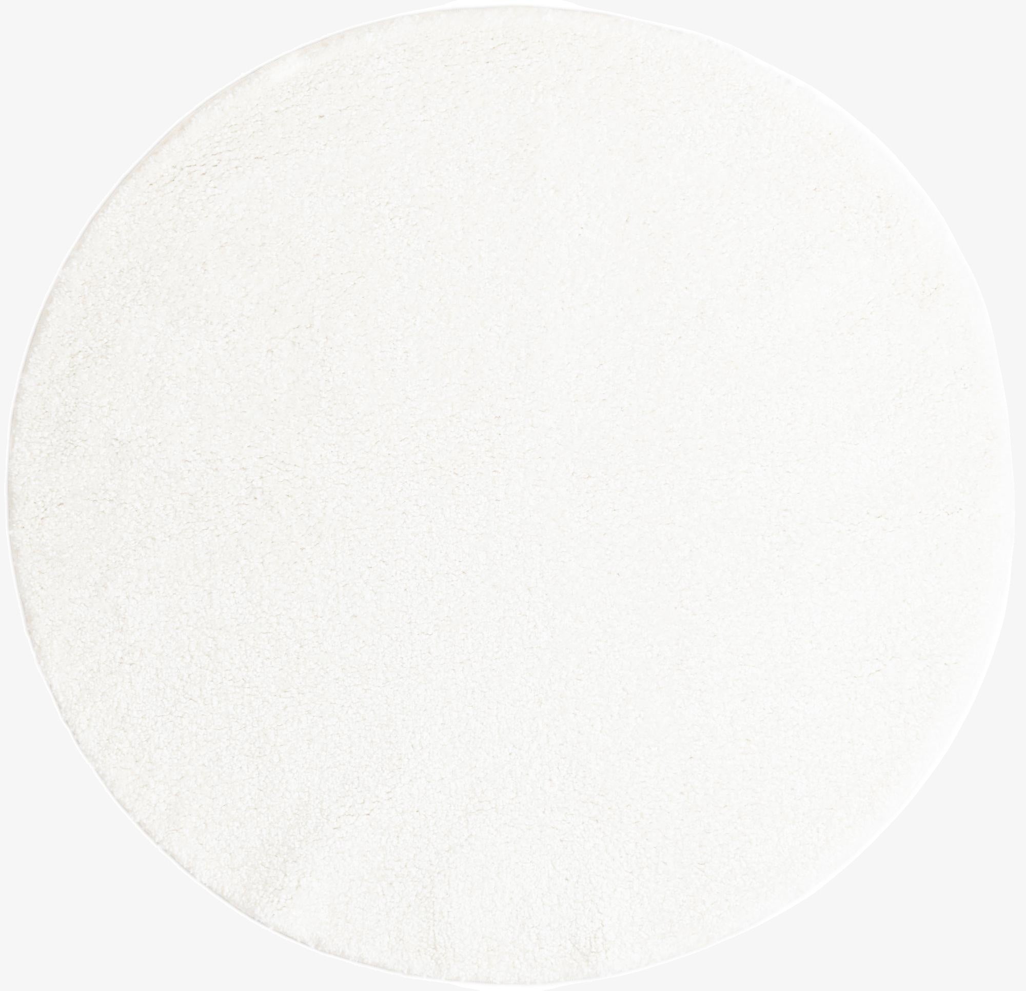  5' 3 x 5' 3 Solid Frieze Round Rug