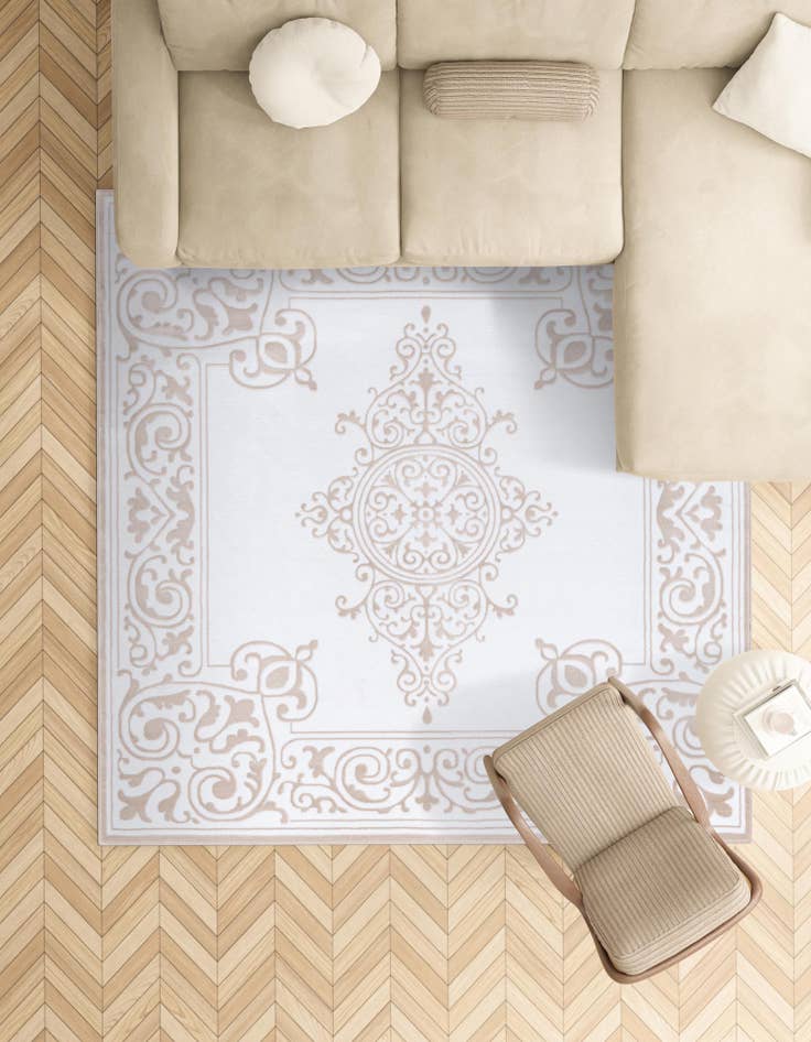 Detail image of  6' x 6' Hermitage Square Rug