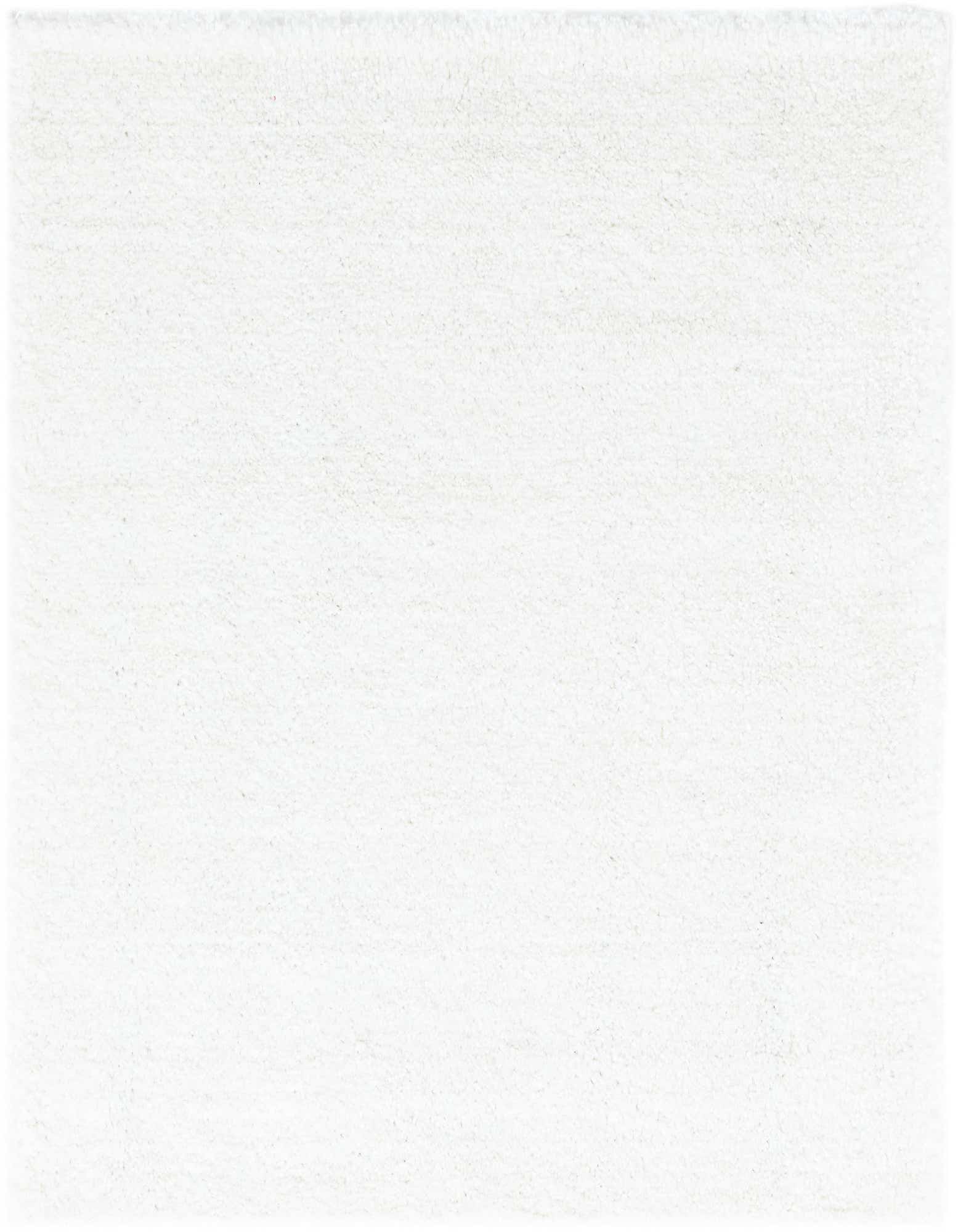 A soft, white 4'x4' square area rug with a textured pile, perfect for a cozy modern or minimalist indoor space.