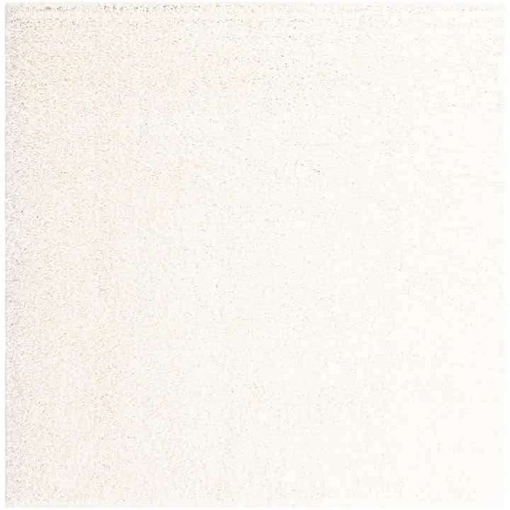 Snow White 8' x 8' Solid Shag Square Rug | Rugs.com