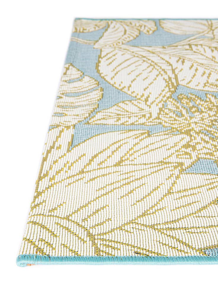 Detail image of  7' 10 x 10'  Washable Botanical Indoor / Outdoor Rug