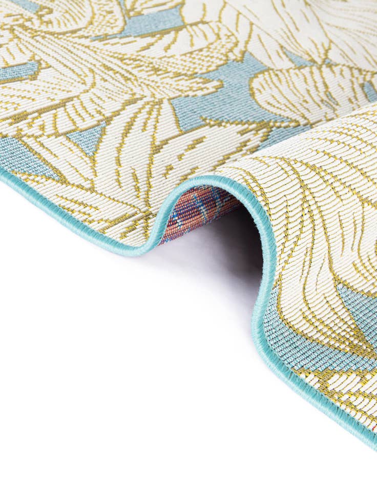 Detail image of  2' x 5'  Washable Botanical Indoor / Outdoor Runner Rug