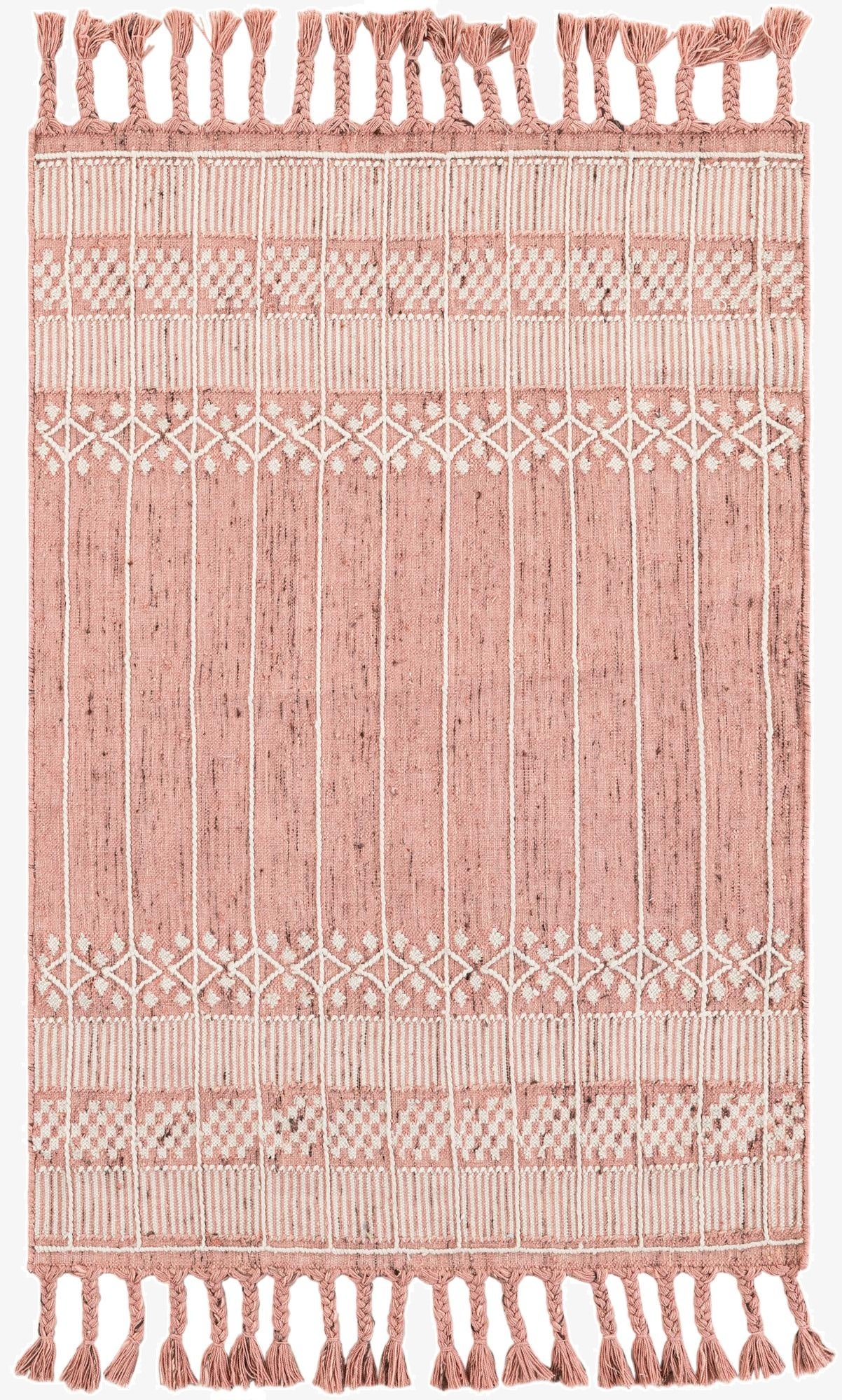  4' 1 x 6' 1  Washable Eco Bohemian Indoor / Outdoor Rug