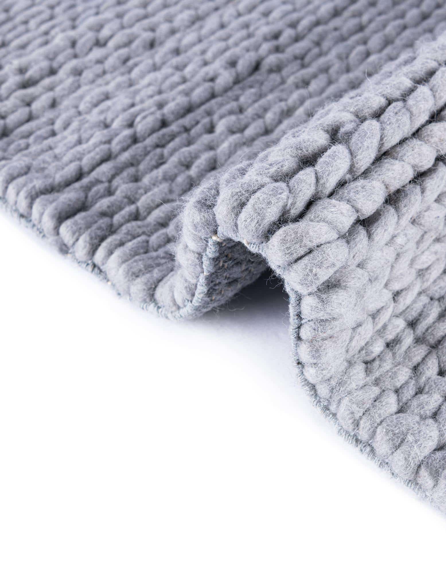 Primary image  Custom Space Gray  Hand Woven Lana New Zealand Wool Rug