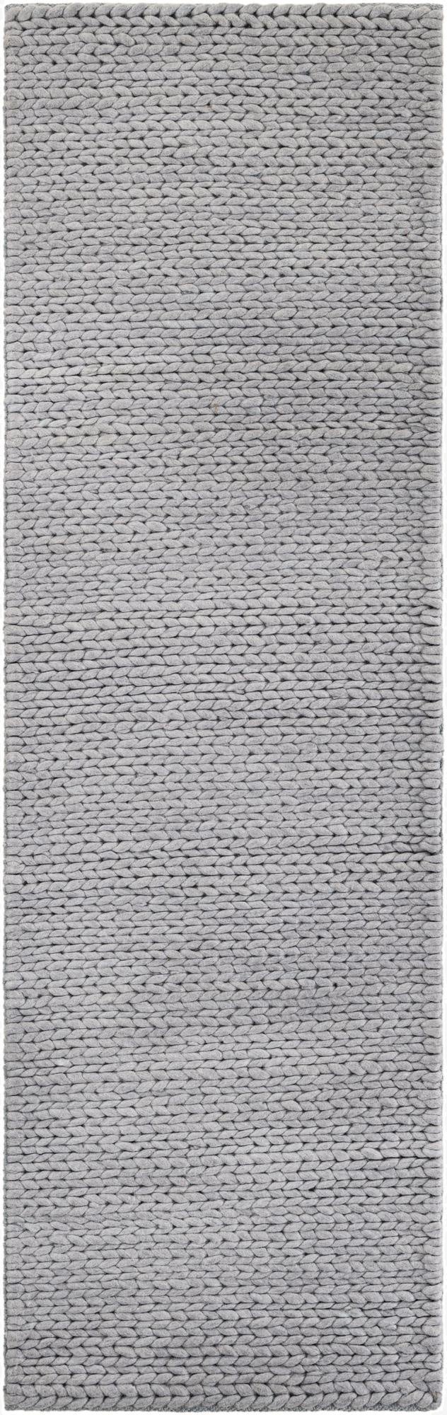  2' x 6' 7  Hand Woven Lana New Zealand Wool Runner Rug