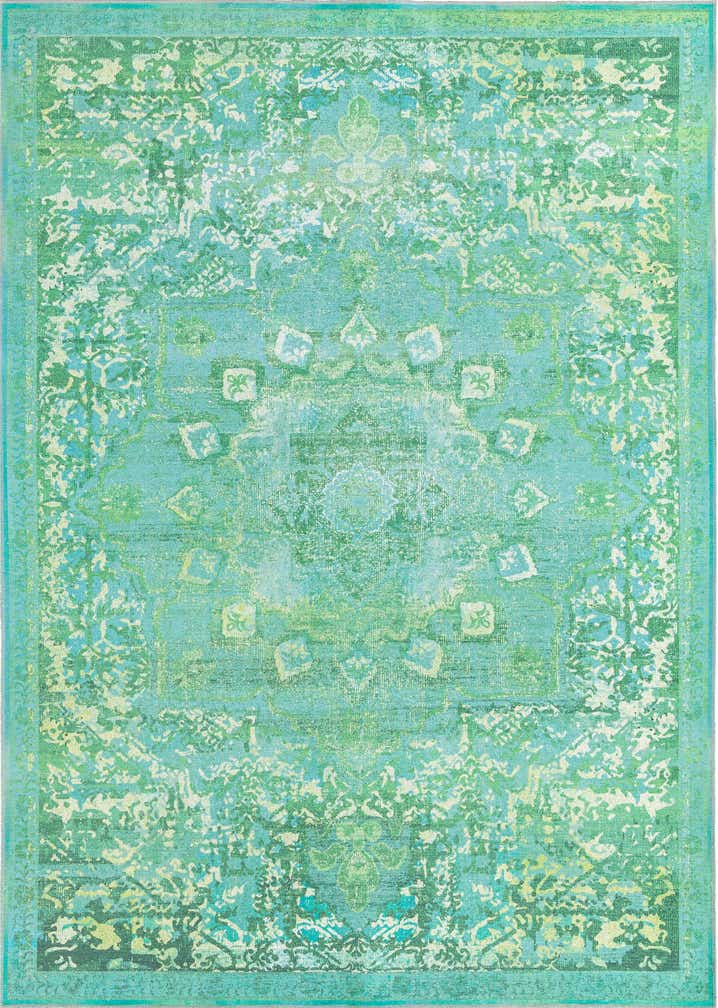 Spring Green 7' 3 x 10' Washable Francesca Rug | Rugs.com