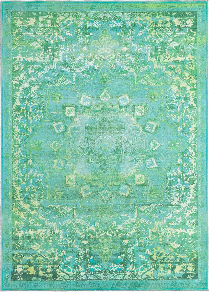 Spring Green 6' x 9' Washable Francesca Rug | Rugs.com
