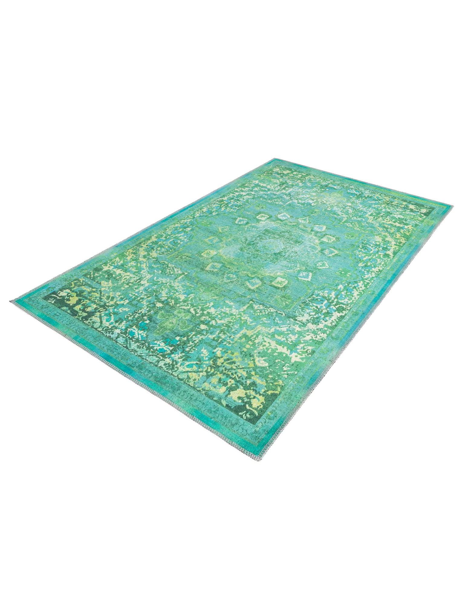 Spring Green 5' 3 x 8' Washable Francesca Rug | Rugs.com