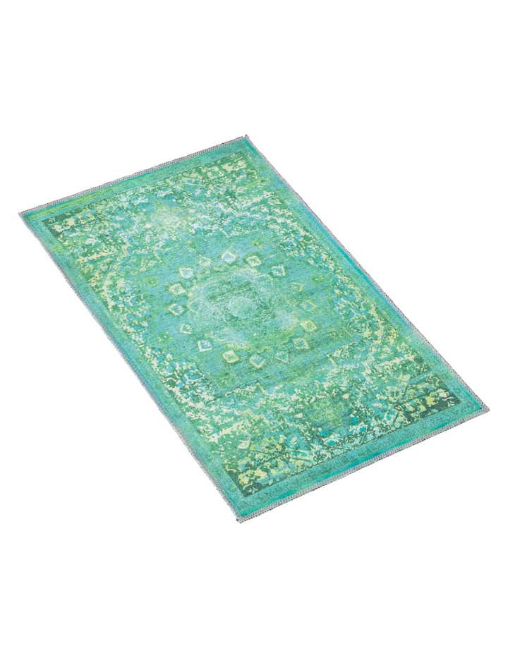 Spring Green 2' x 3' Washable Francesca Rug | Rugs.com