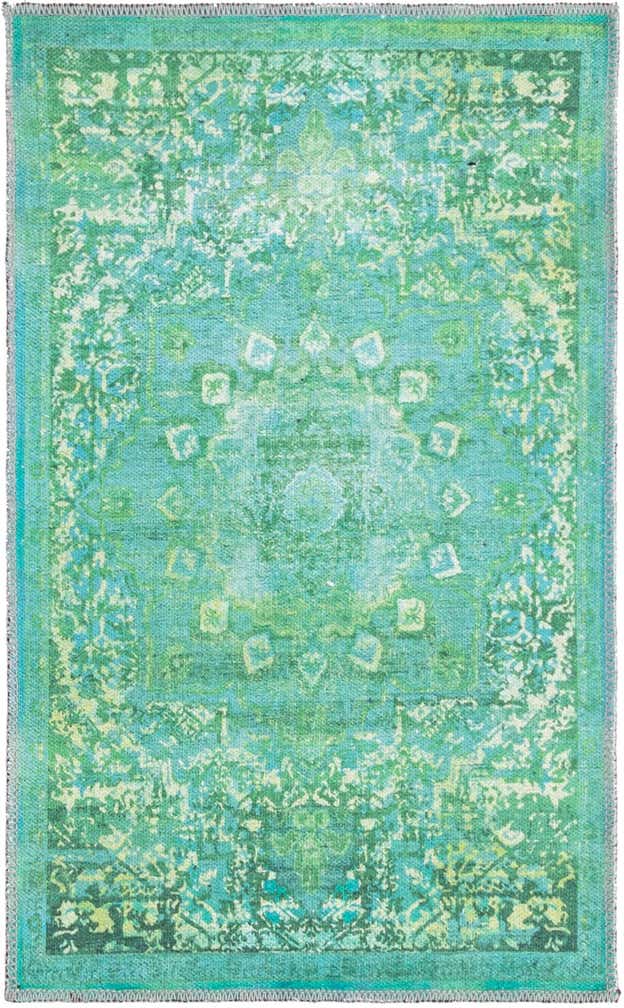 Spring Green 2' x 3' Washable Francesca Rug | Rugs.com