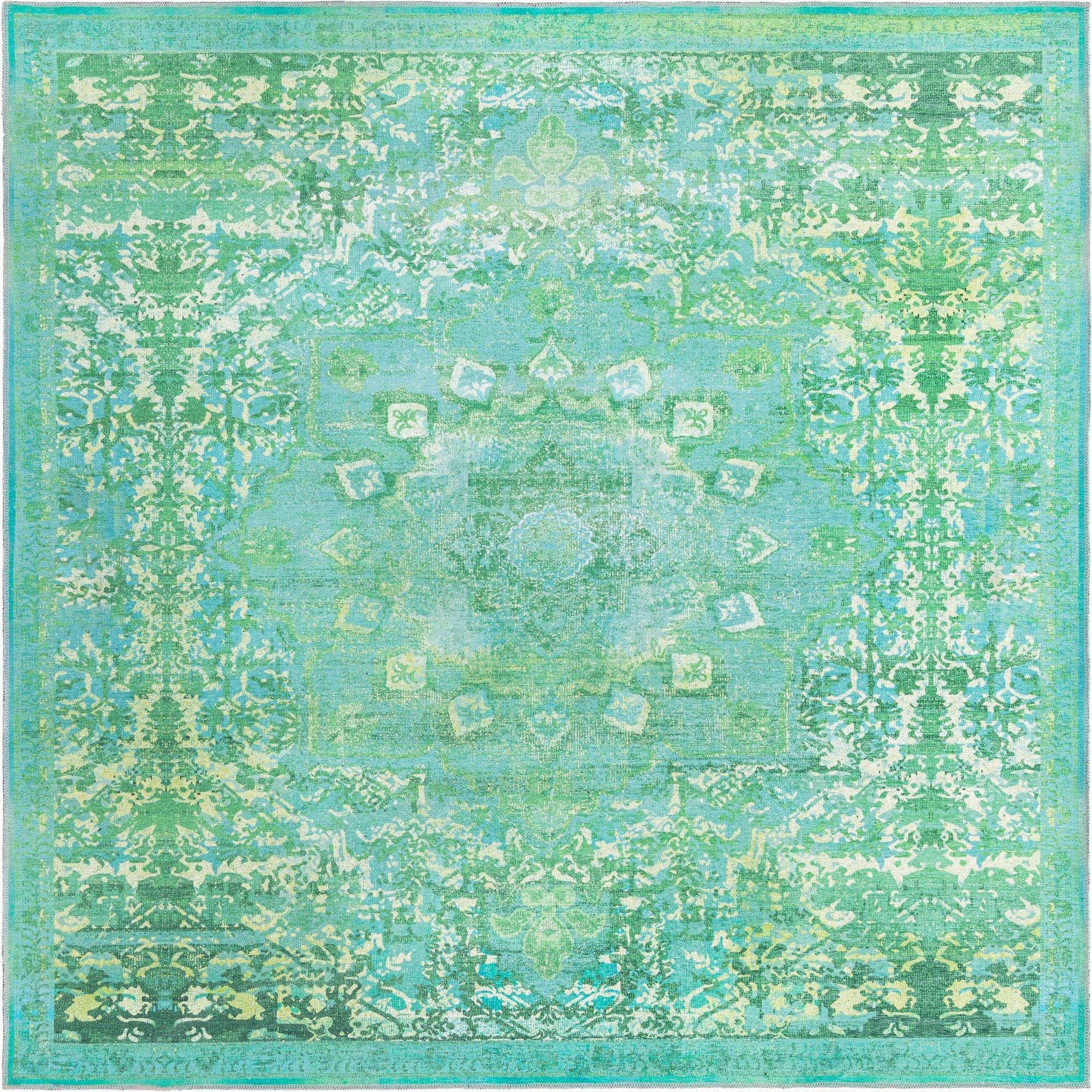  7' 10 x 7' 10  Washable Francesca Square Rug