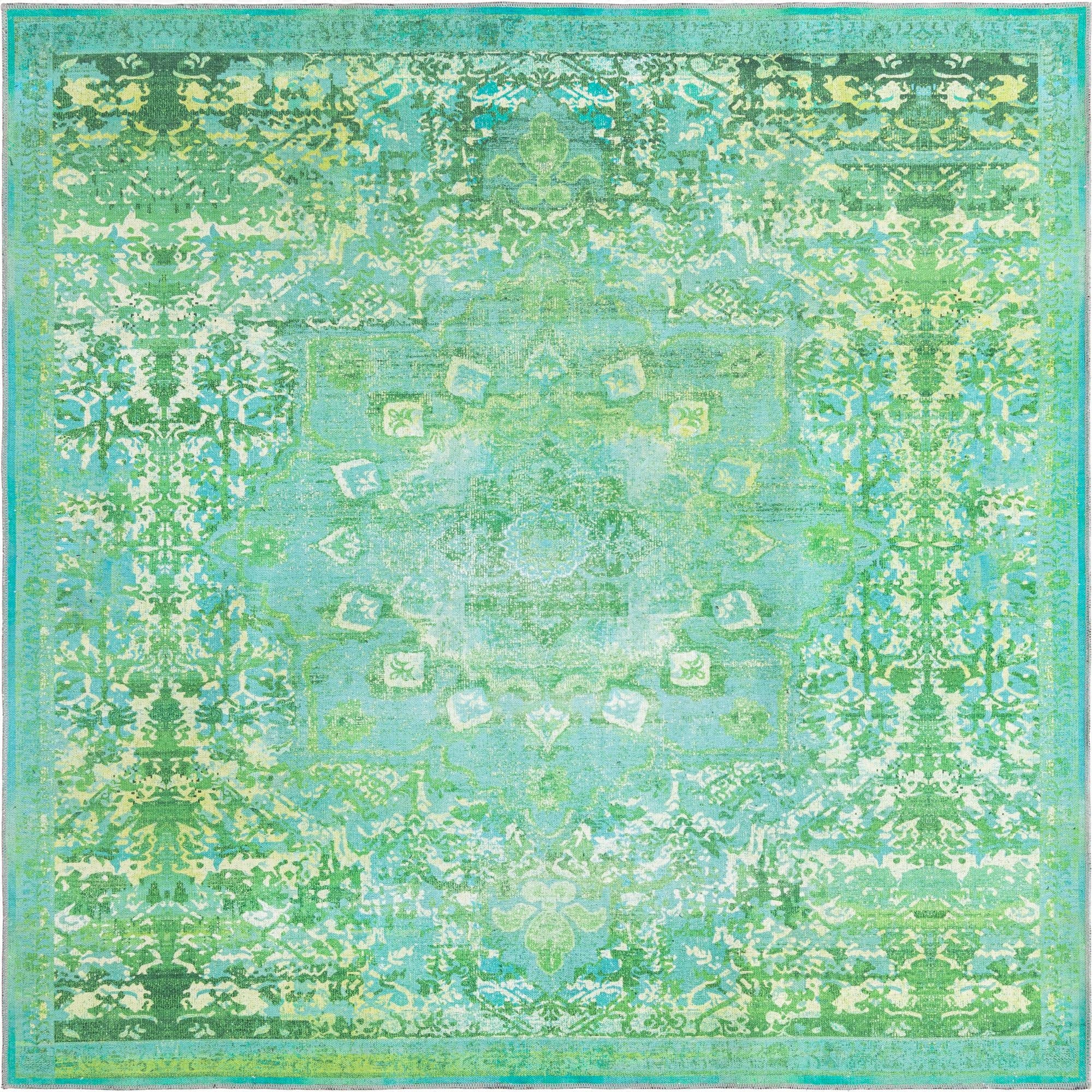  7' 3 x 7' 3  Washable Francesca Square Rug