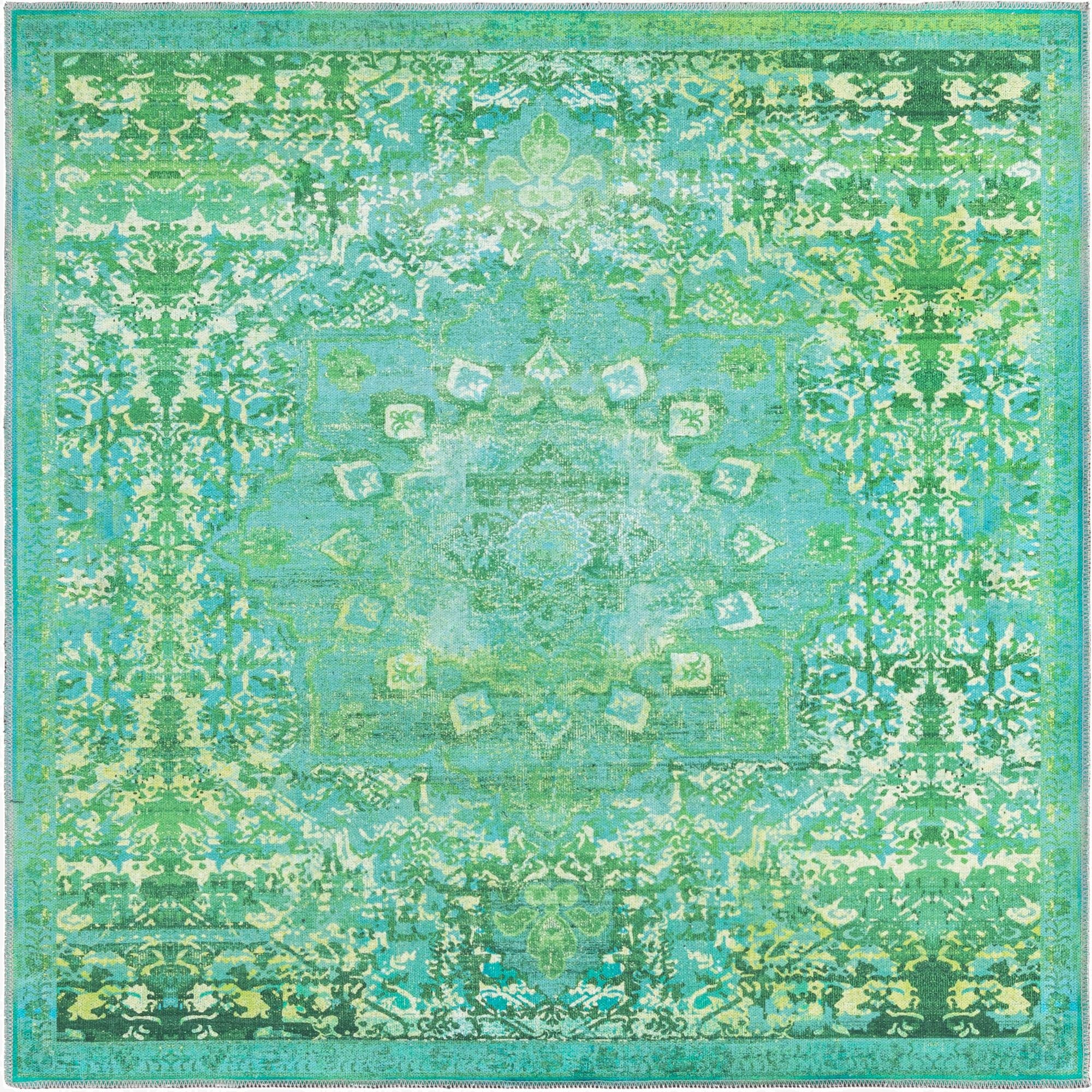  5' 3 x 5' 3  Washable Francesca Square Rug