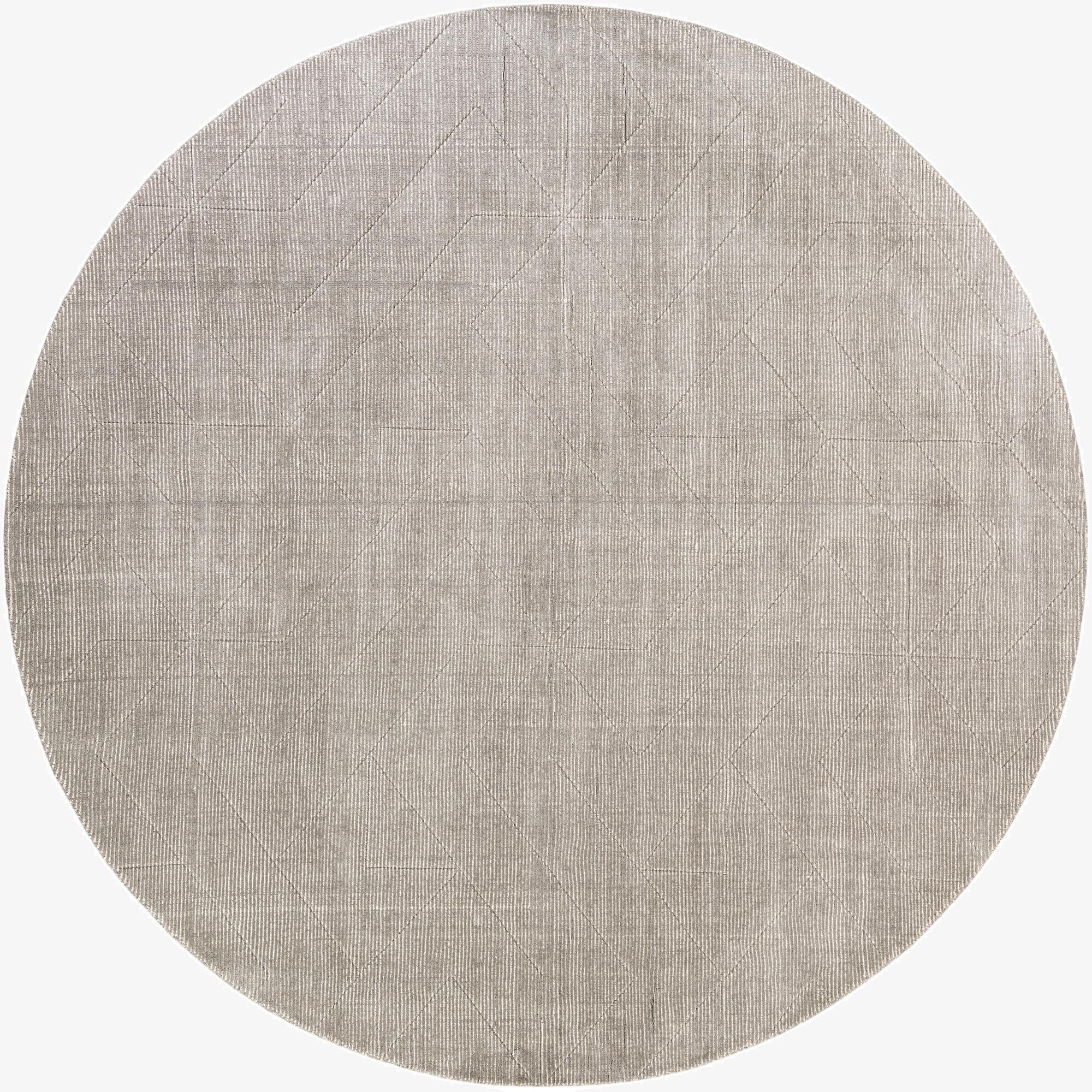  10' x 10' WoolCraft Geometric Round Rug