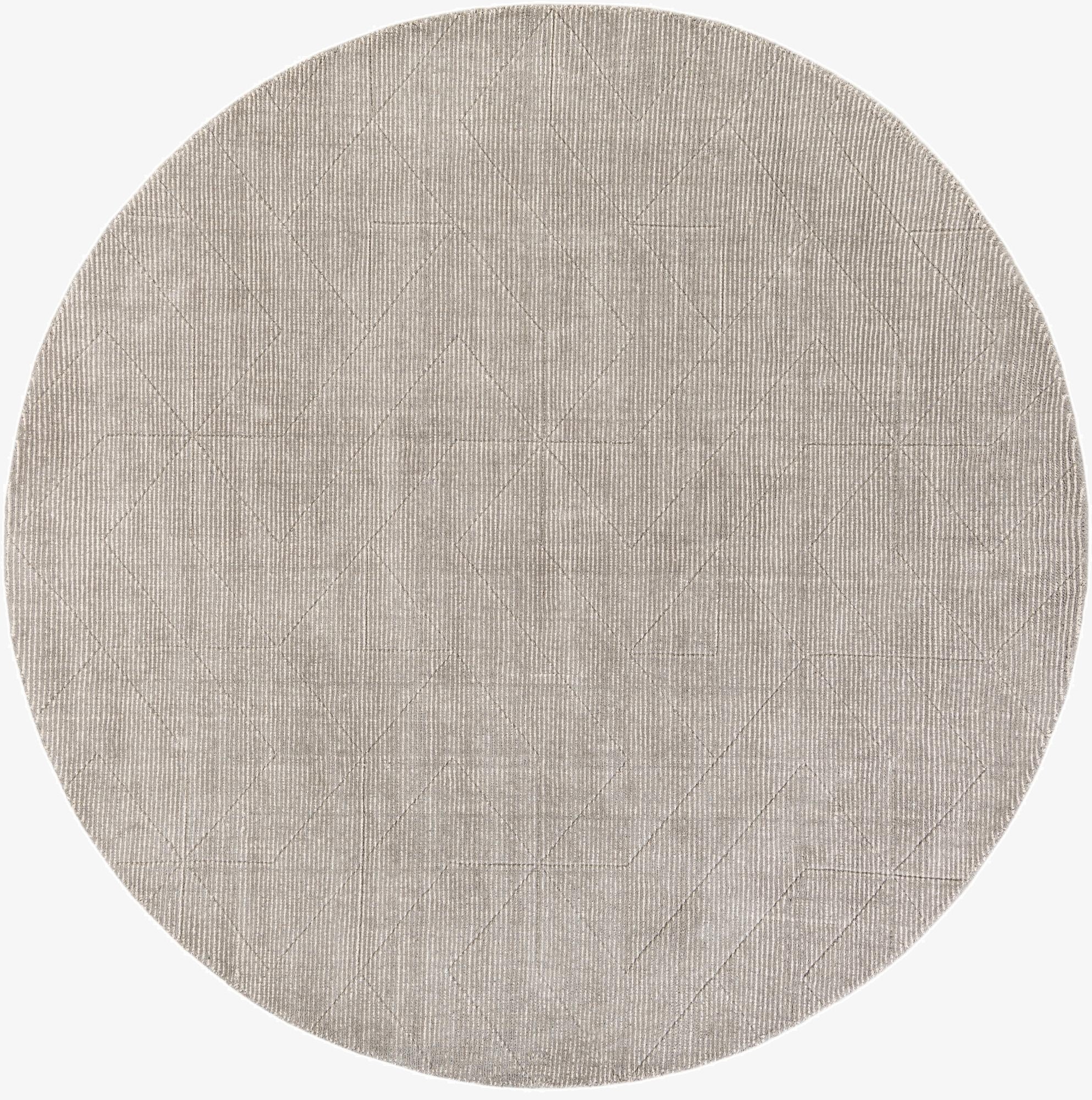  7' 10 x 7' 10 WoolCraft Geometric Round Rug