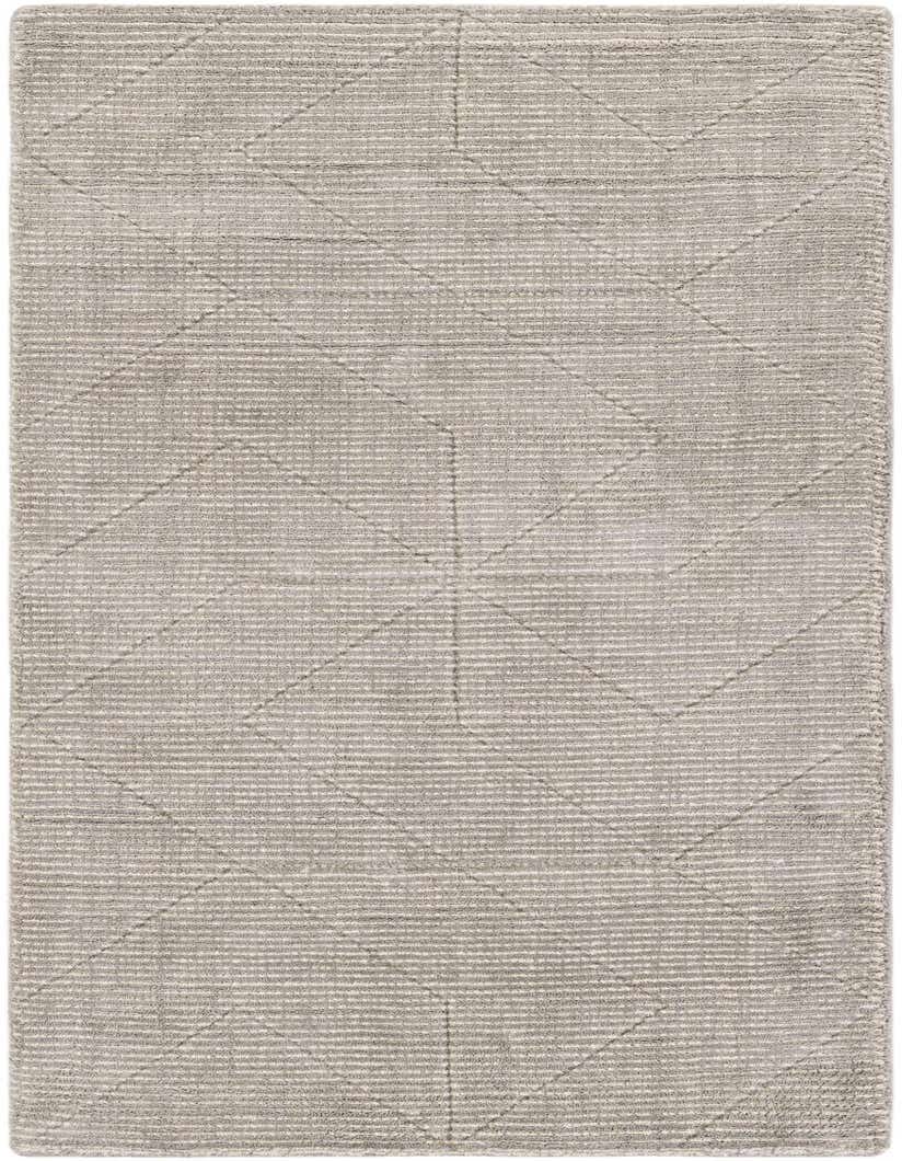 A 5 ft runner rug in steel gray, featuring a modern textured stripe pattern with subtle geometric lines, perfect for a hallway.