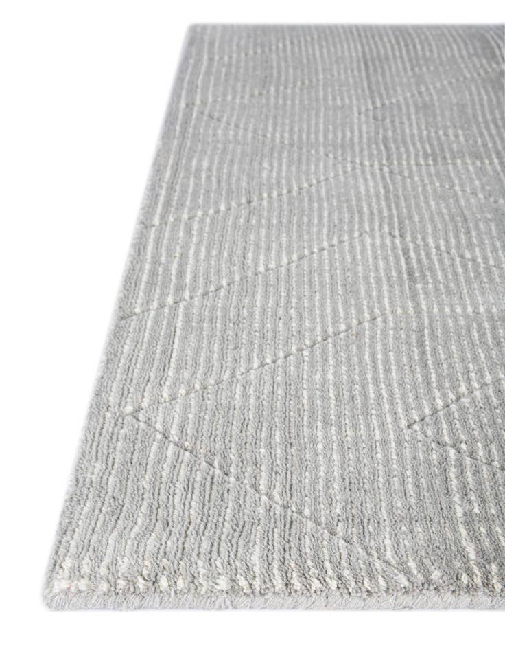 Detail image of  2' x 6' 1 WoolCraft Geometric Runner Rug