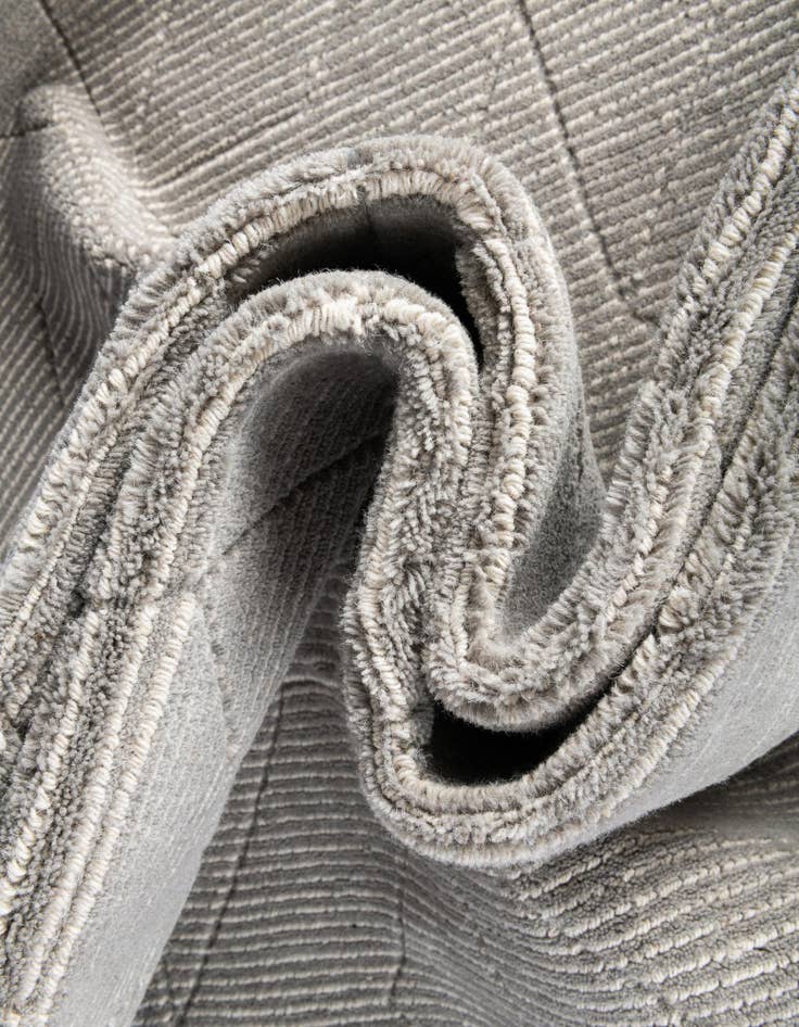 Detail image of  2' x 6' 1 WoolCraft Geometric Runner Rug