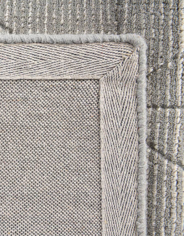 Detail image of  2' x 6' 1 WoolCraft Geometric Runner Rug