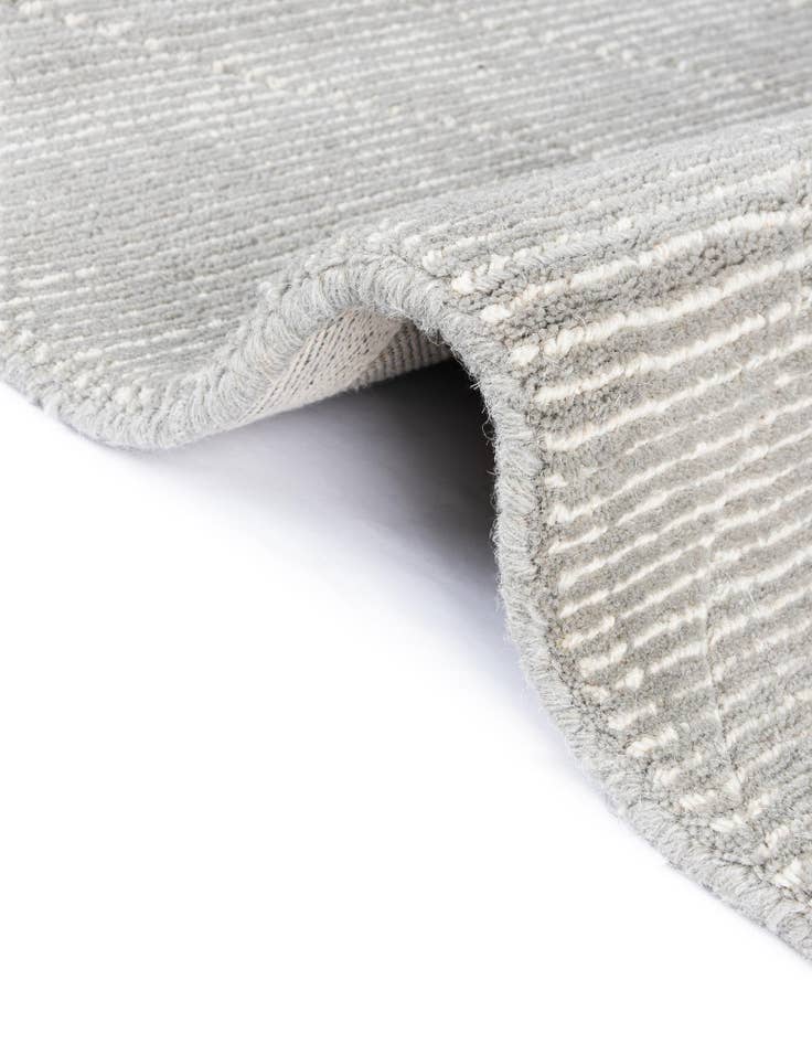 Detail image of  2' x 6' 1 WoolCraft Geometric Runner Rug