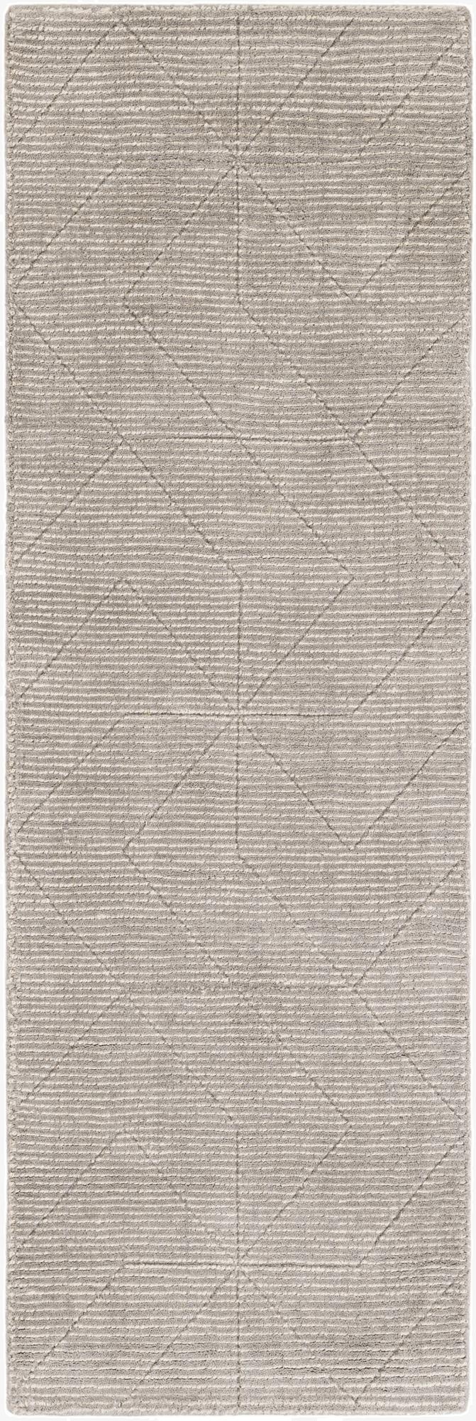  2' x 6' 1 WoolCraft Geometric Runner Rug