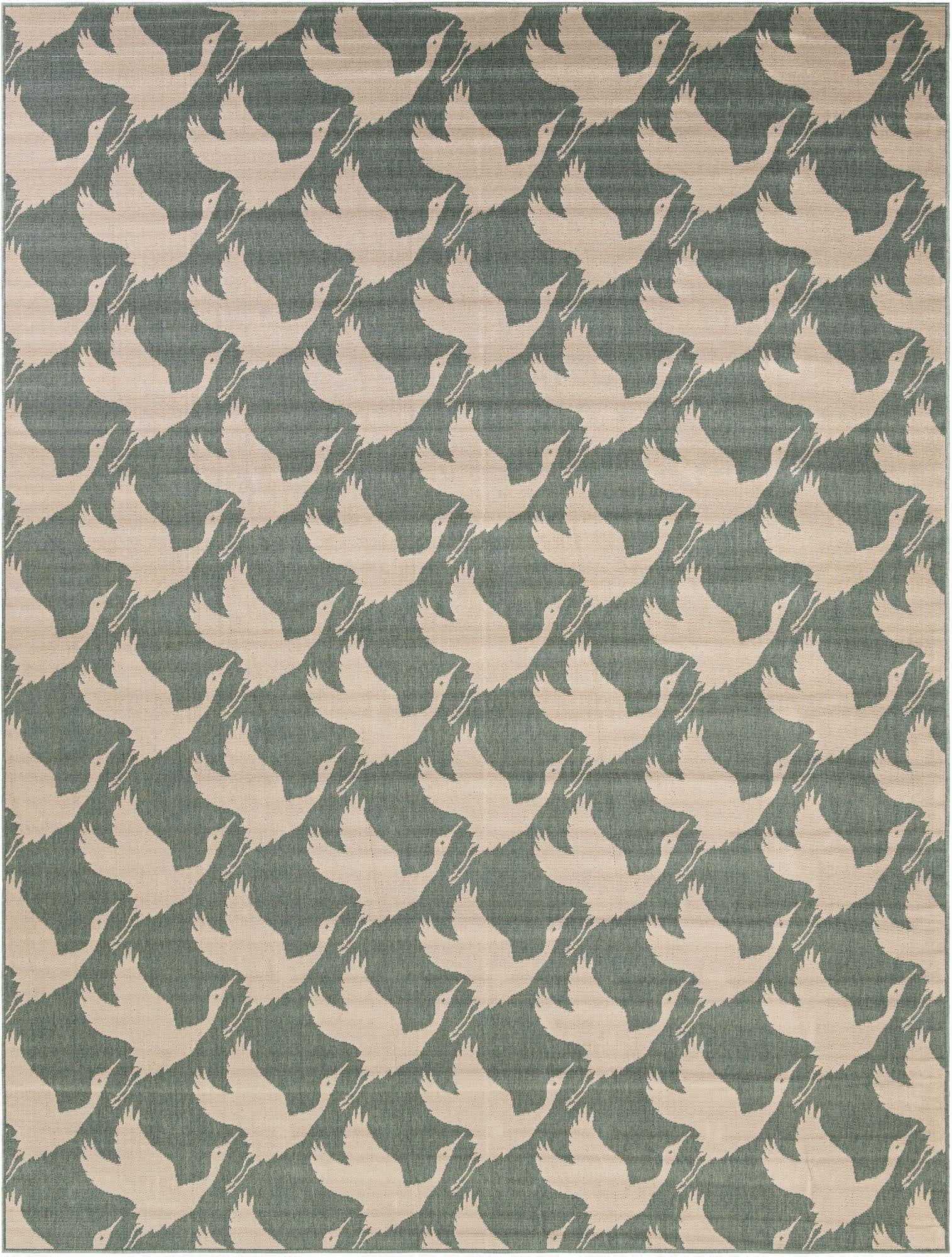  9' x 12'  Washable Coastal Indoor / Outdoor Rug