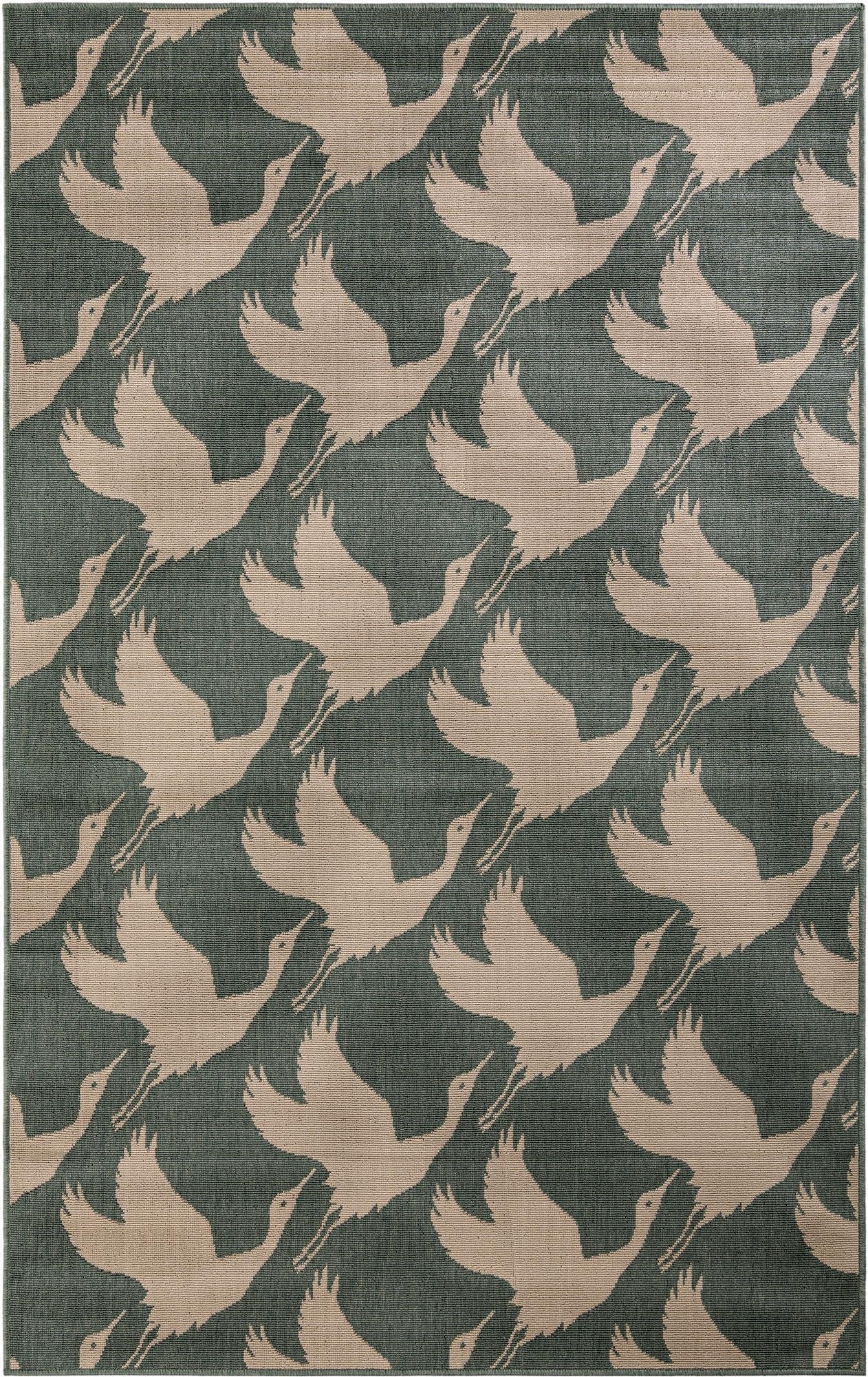  5' x 8'  Washable Coastal Indoor / Outdoor Rug