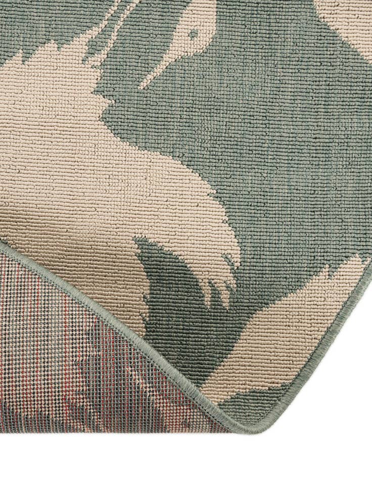 Detail image of  5' x 5'  Washable Coastal Indoor / Outdoor Round Rug