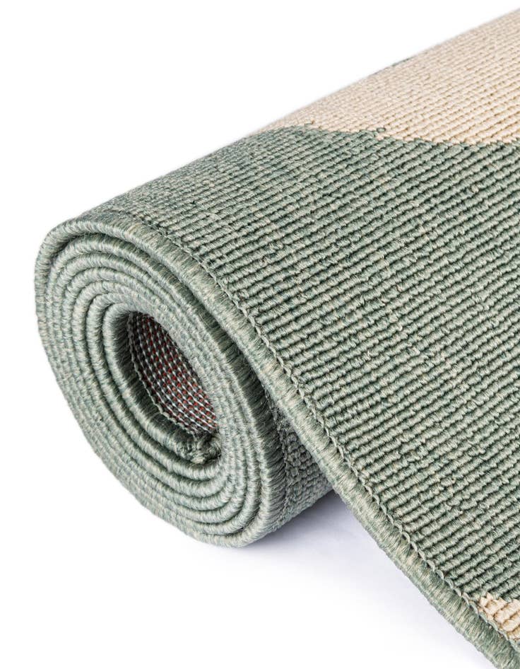 Detail image of  5' x 5'  Washable Coastal Indoor / Outdoor Round Rug