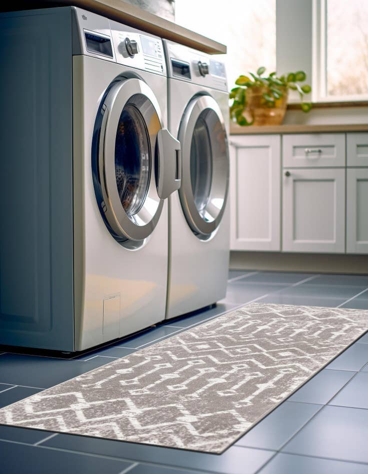 Detail image of  2' 7 x 13' Bohemian Trellis Runner Rug