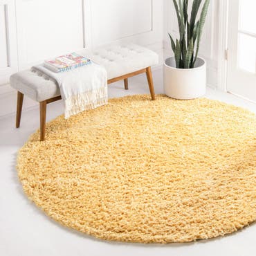  4' x 4' Zermatt Shag Round Rug