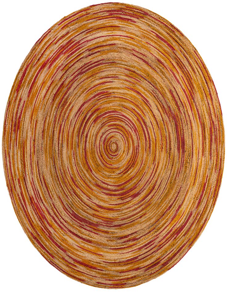 Detail image of  10' x 10'  Hand Braided Jute Round Rug