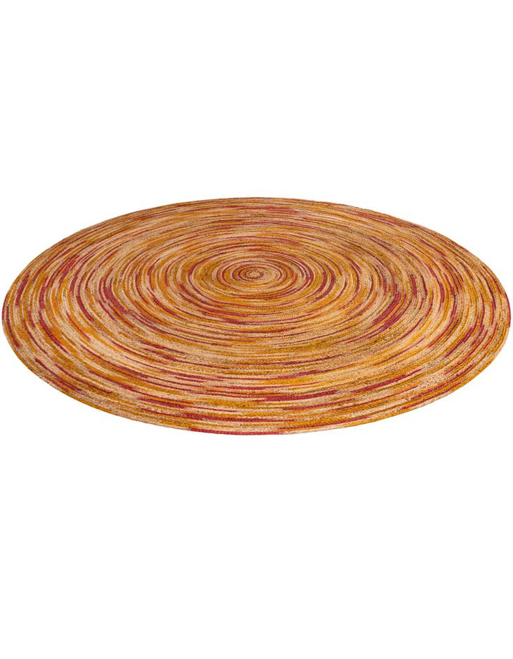 Detail image of  10' x 10'  Hand Braided Jute Round Rug