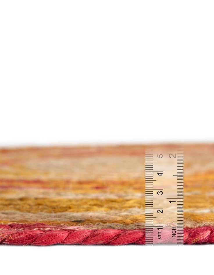 Detail image of  5' 1 x 5' 1  Hand Braided Jute Round Rug