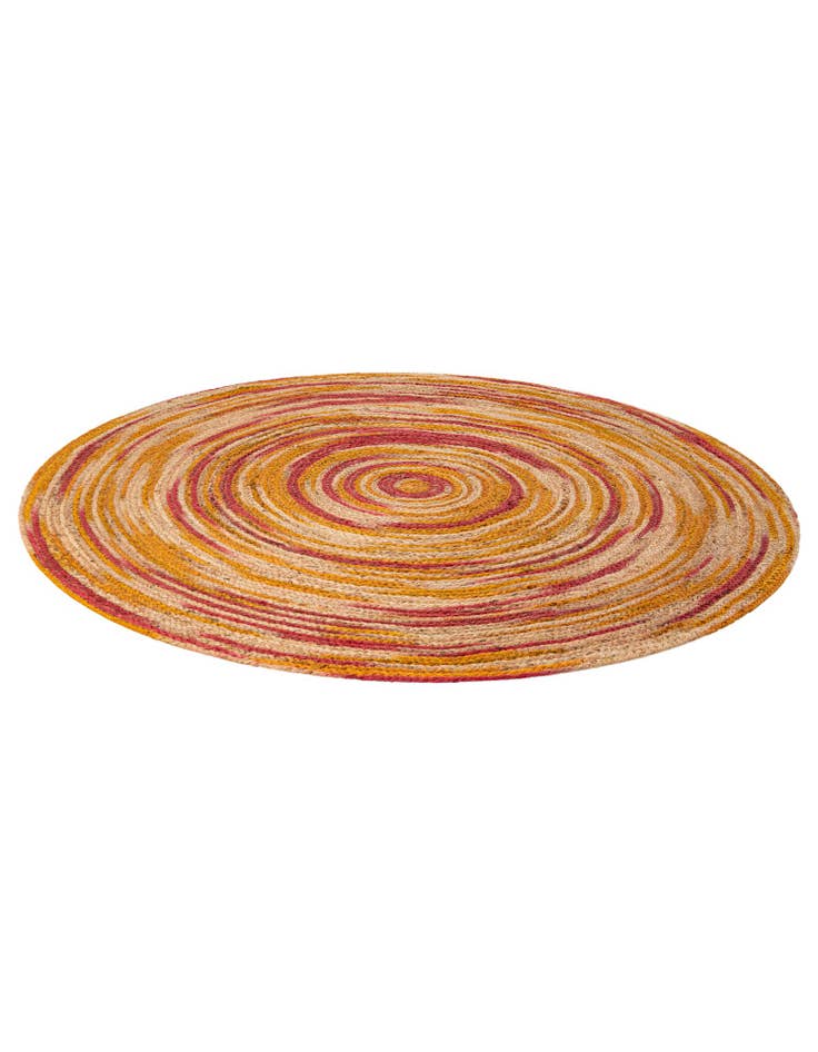 Detail image of  5' 1 x 5' 1  Hand Braided Jute Round Rug