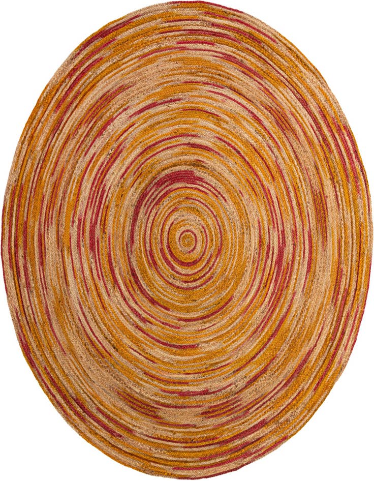 Detail image of  7' 10 x 7' 10  Hand Braided Jute Round Rug