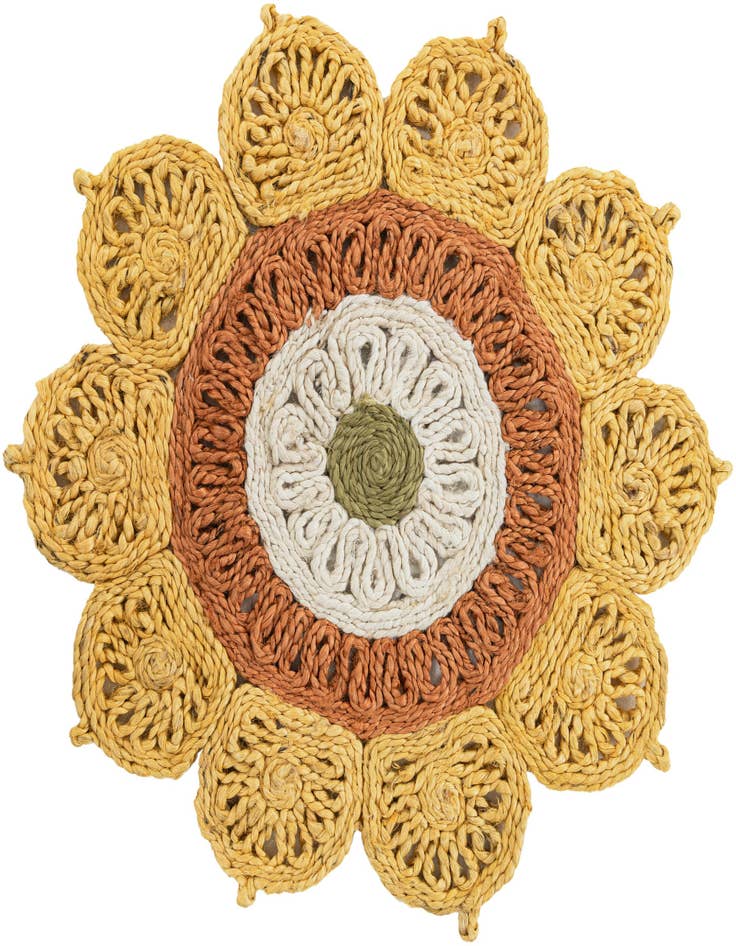 Detail image of  2' x 2'  Hand Braided Jute Round Rug