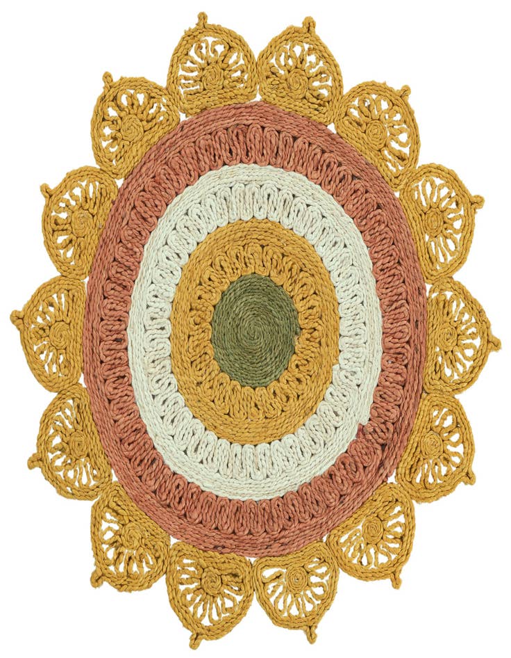 Detail image of  3' 3 x 3' 3  Hand Braided Jute Round Rug