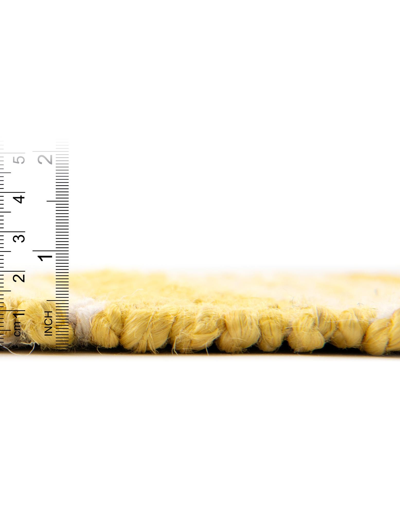 Sunshine Yellow 2' x 6' 1 Hand Woven Lariat Runner Rug | Rugs.com