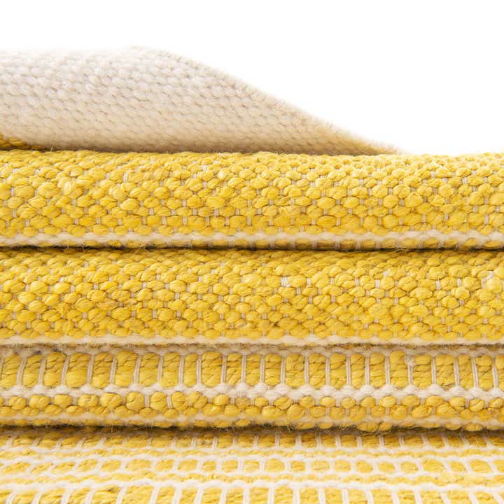 Sunshine Yellow 2' x 6' 1 Hand Woven Lariat Runner Rug | Rugs.com