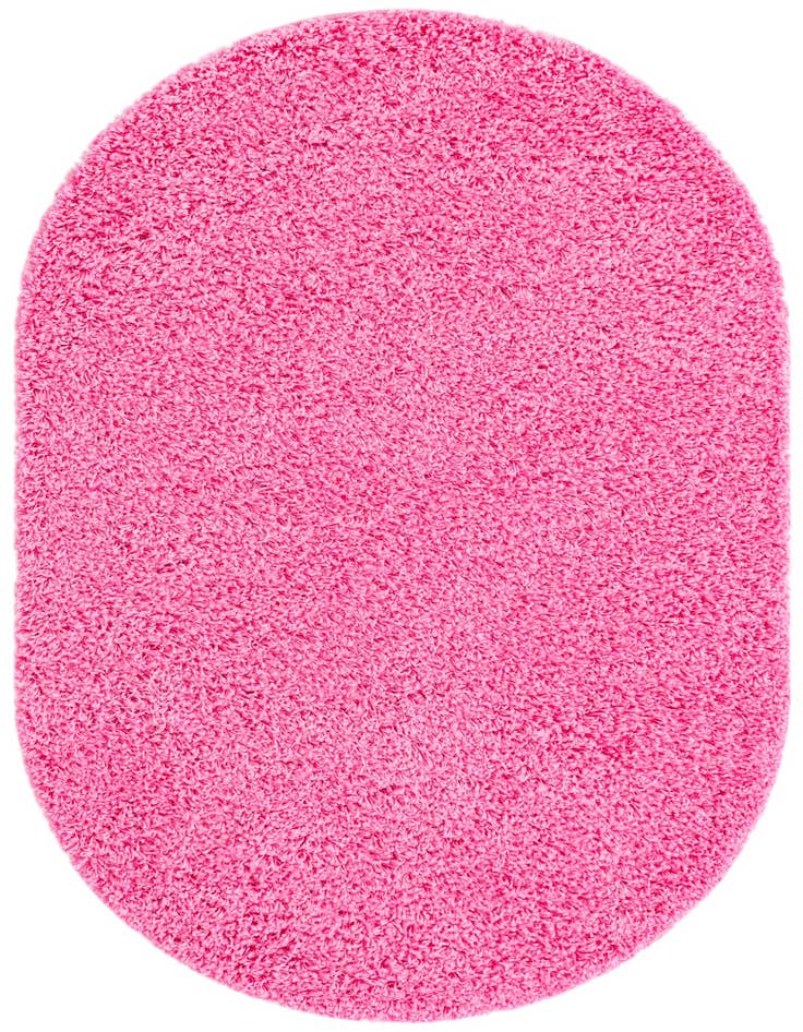 Detail image of  3' x 5' 3 Solid Shag Oval Rug