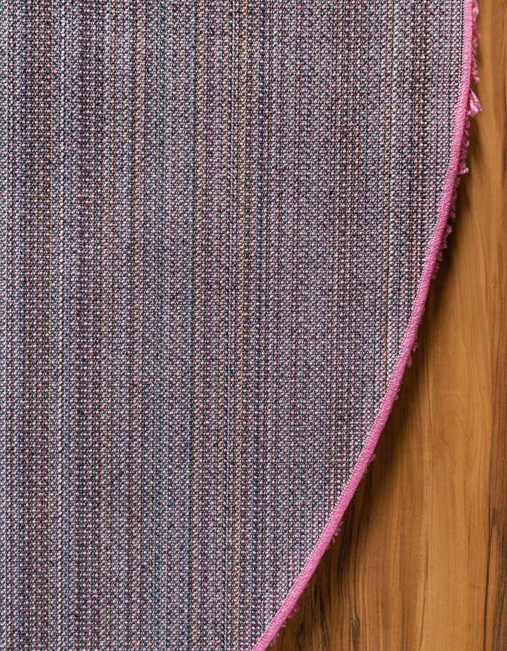 Detail image of  5' 3 x 8' Solid Shag Oval Rug