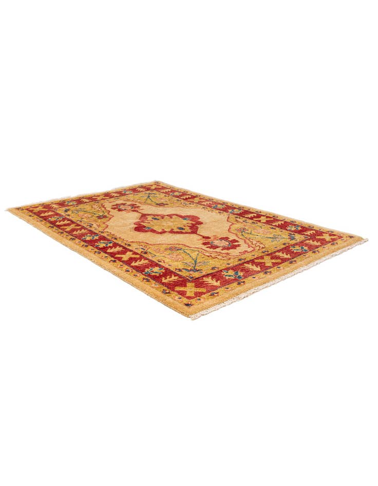 Detail image of  3' 5 x 5' 1  Hand Knotted Ziegler Wool Rug