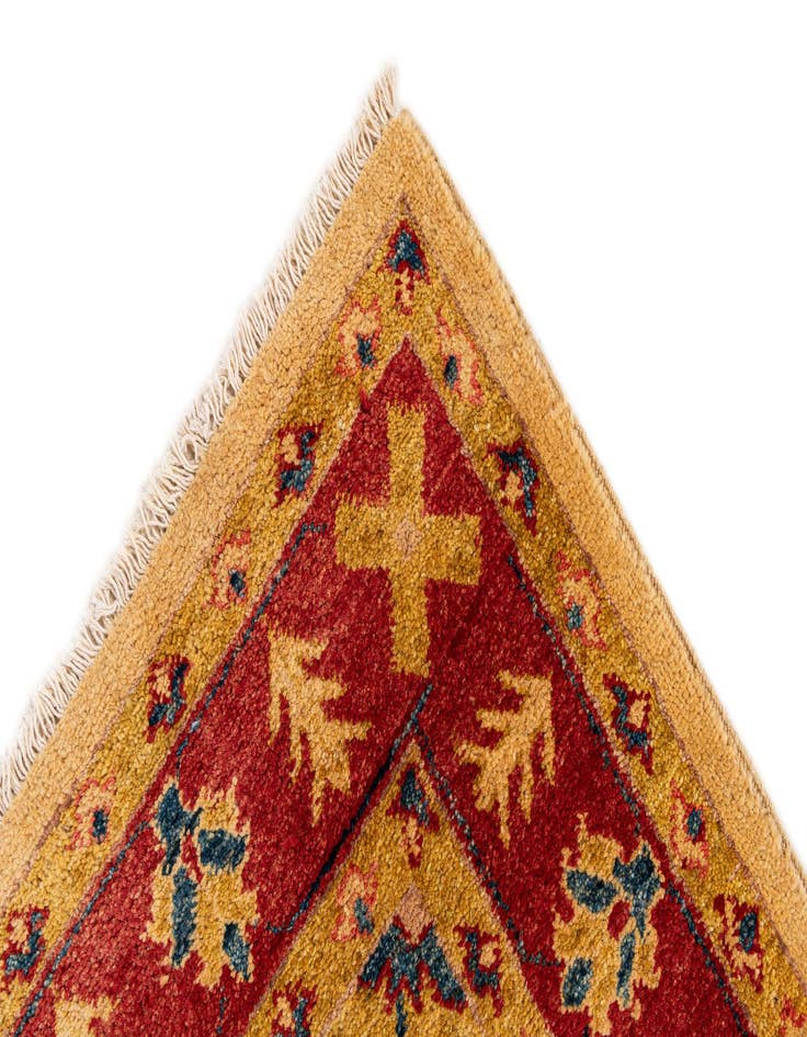 Detail image of  3' 5 x 5' 1  Hand Knotted Ziegler Wool Rug