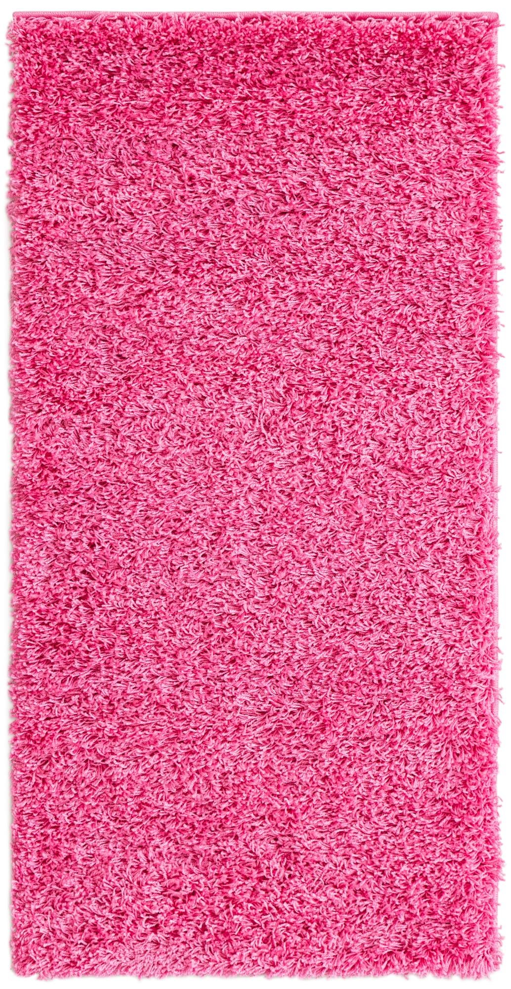  2' x 4' Solid Shag Runner Rug